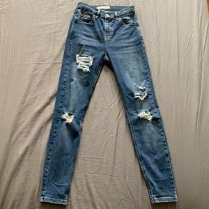 Topshop Jamie high waisted skinny jeans 26x30